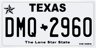 TX license plate DMQ2960