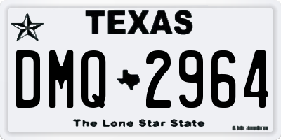 TX license plate DMQ2964