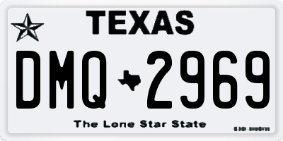 TX license plate DMQ2969