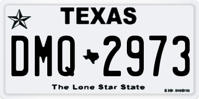 TX license plate DMQ2973