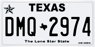 TX license plate DMQ2974