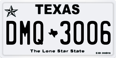 TX license plate DMQ3006