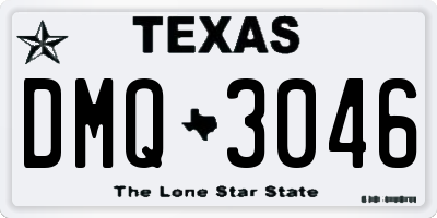 TX license plate DMQ3046