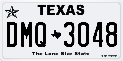 TX license plate DMQ3048