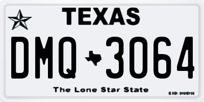 TX license plate DMQ3064