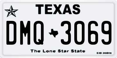 TX license plate DMQ3069
