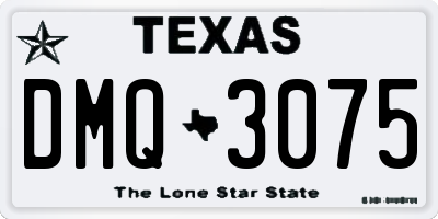TX license plate DMQ3075