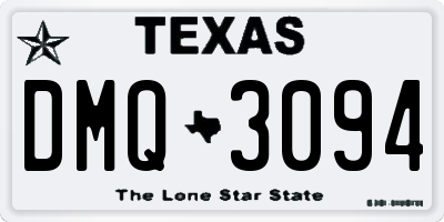 TX license plate DMQ3094
