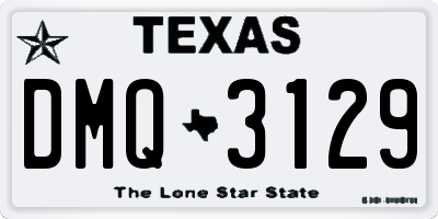 TX license plate DMQ3129