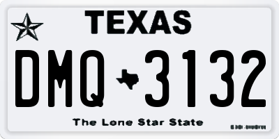 TX license plate DMQ3132