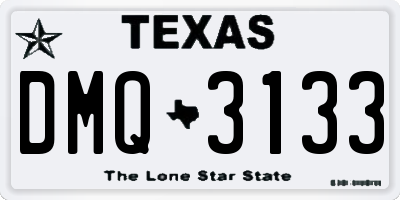 TX license plate DMQ3133
