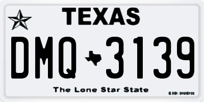 TX license plate DMQ3139