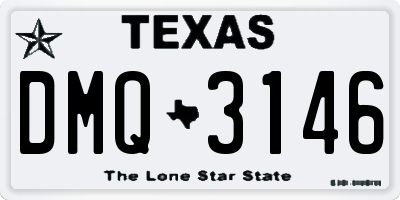TX license plate DMQ3146