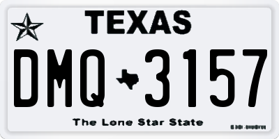 TX license plate DMQ3157