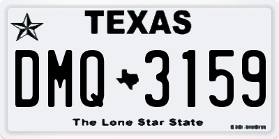 TX license plate DMQ3159