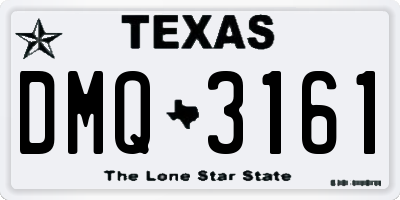 TX license plate DMQ3161