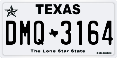 TX license plate DMQ3164