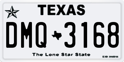 TX license plate DMQ3168