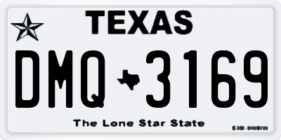 TX license plate DMQ3169