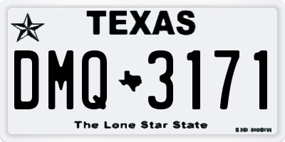 TX license plate DMQ3171