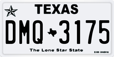 TX license plate DMQ3175