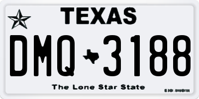 TX license plate DMQ3188
