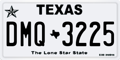 TX license plate DMQ3225