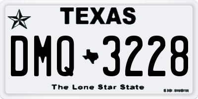 TX license plate DMQ3228