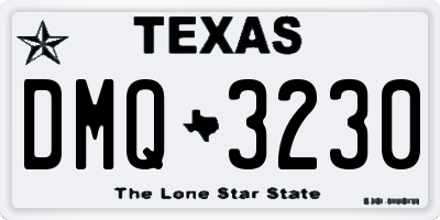 TX license plate DMQ3230