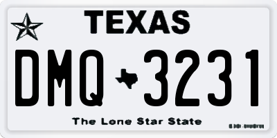 TX license plate DMQ3231
