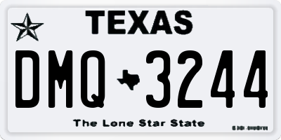 TX license plate DMQ3244
