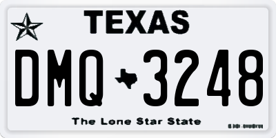 TX license plate DMQ3248