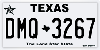 TX license plate DMQ3267
