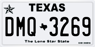 TX license plate DMQ3269