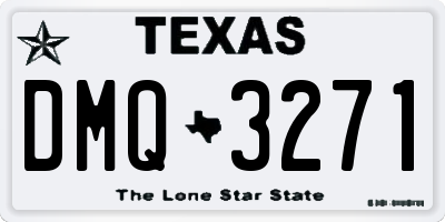 TX license plate DMQ3271