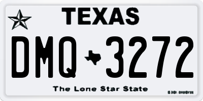 TX license plate DMQ3272