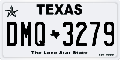 TX license plate DMQ3279