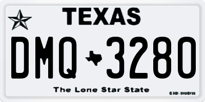 TX license plate DMQ3280