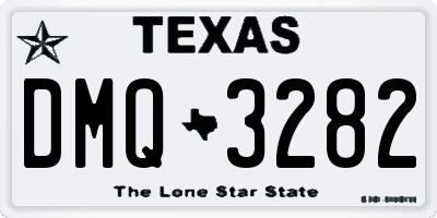 TX license plate DMQ3282