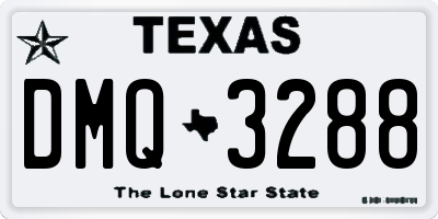 TX license plate DMQ3288