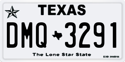TX license plate DMQ3291