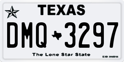 TX license plate DMQ3297