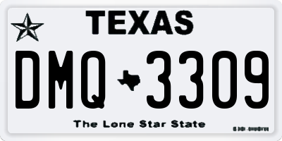 TX license plate DMQ3309