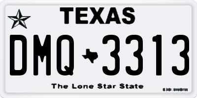 TX license plate DMQ3313