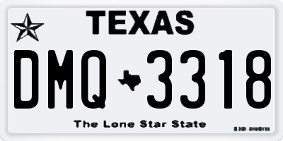 TX license plate DMQ3318