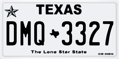 TX license plate DMQ3327
