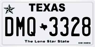 TX license plate DMQ3328