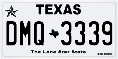 TX license plate DMQ3339