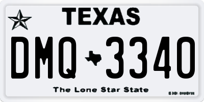TX license plate DMQ3340