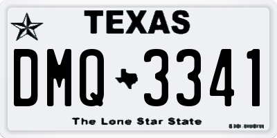 TX license plate DMQ3341